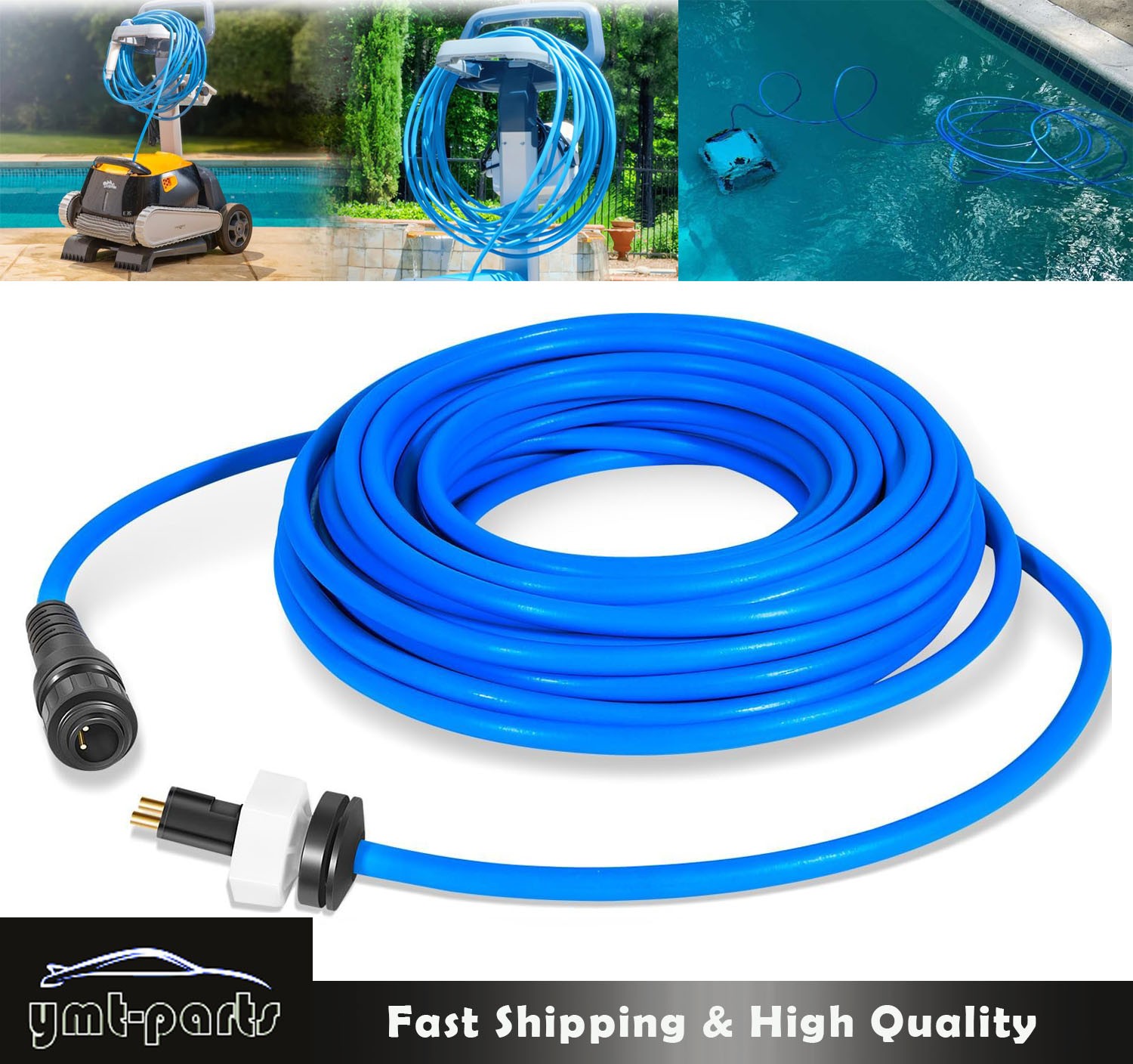 Fit Dolphin Pool Cleaner Triton PS PoolStyle 99958903-DIY 2 Wire Cable Cord 60FT