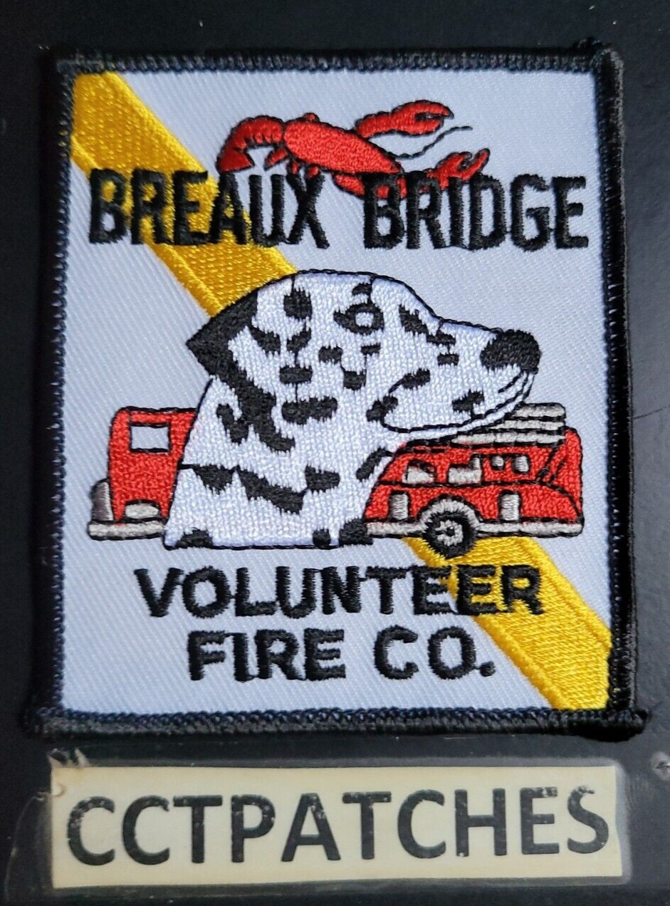 BREAUX BRIDGE, LOUISIANA VOLUNTEER FIRE COMPANY PATCH LA