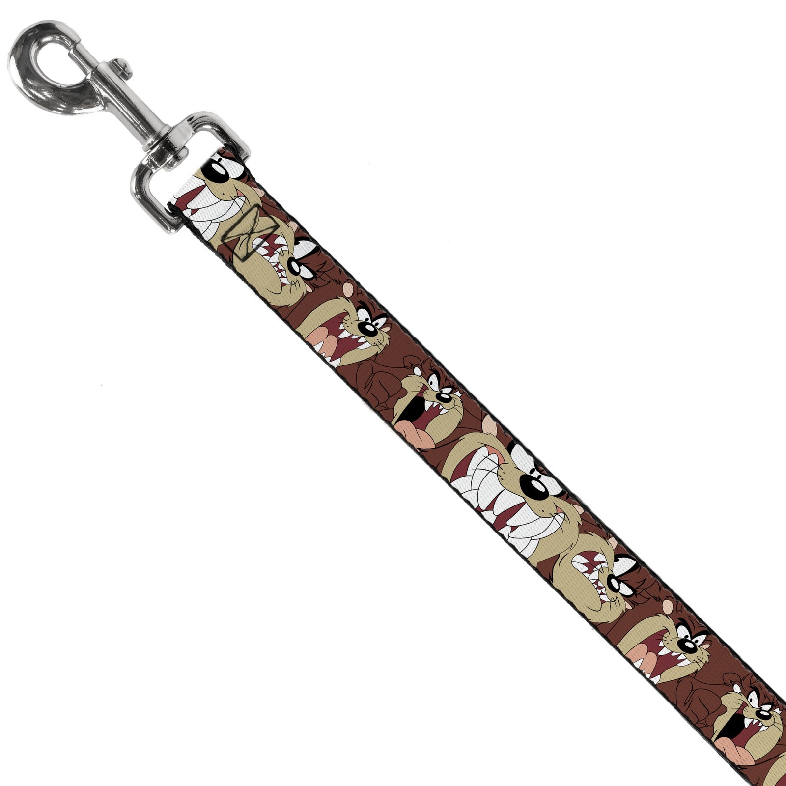 Dog Leash Tasmanian Devil Expressions Brown NARROW 0.5"