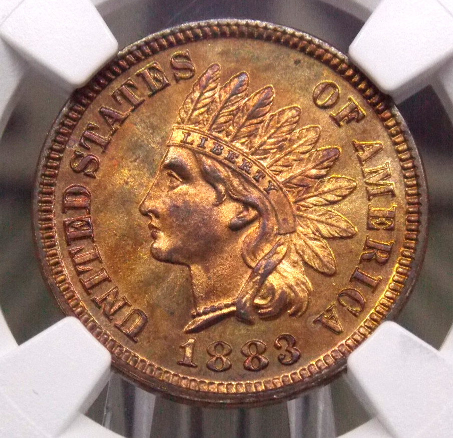 1883 Proof Indian Head Cent 1c NGC PF64 RB #011 **PROOF** Red Brown ECC&C, Inc.