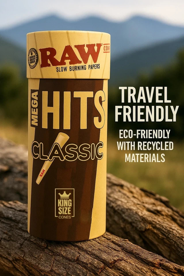 RAW Classic King Size Pre Rolled Cones | 100 Pack
