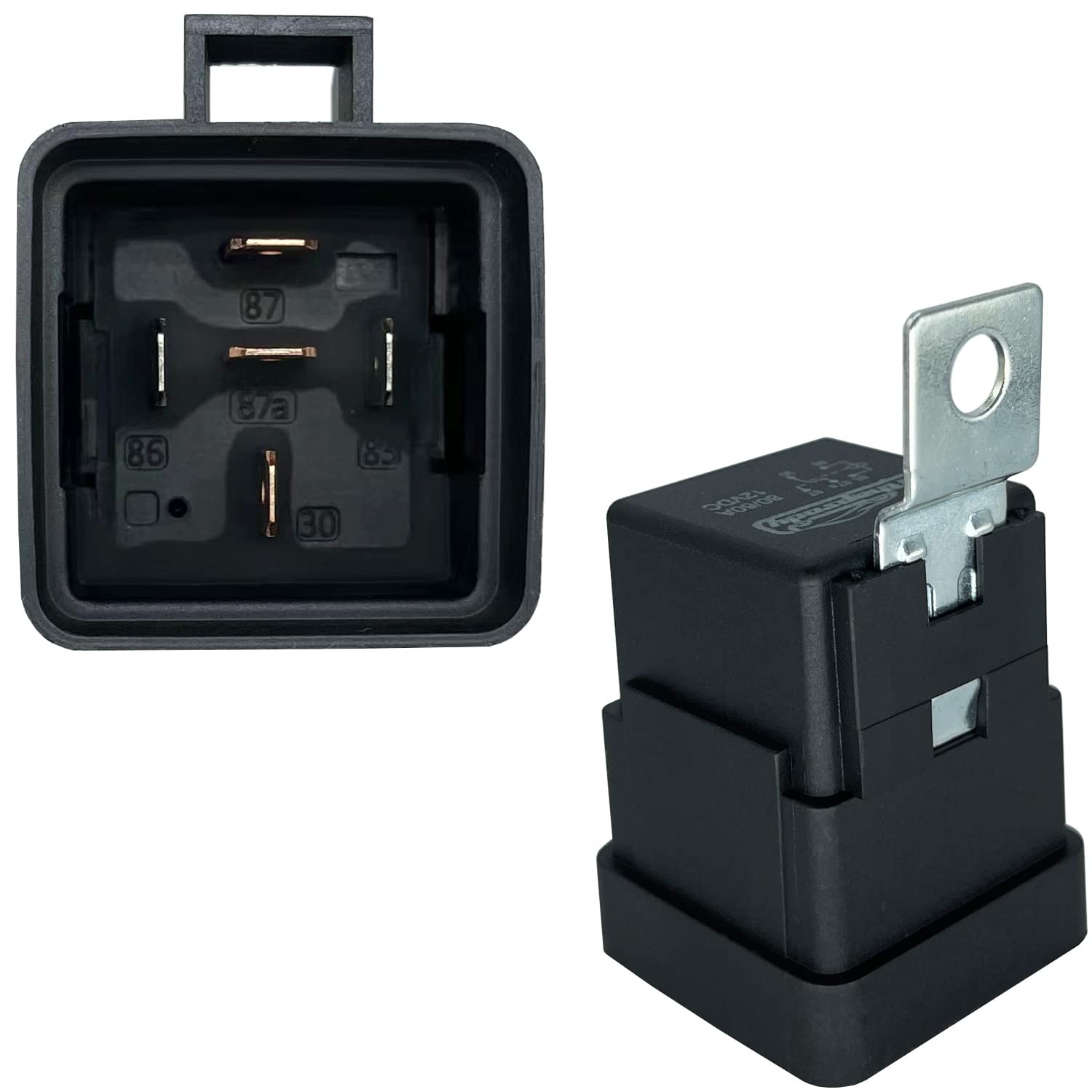 irhapsody Relay 12V, 80/60 Amp Waterproof Relay, 5 Pin Automotive Relay, Spdt