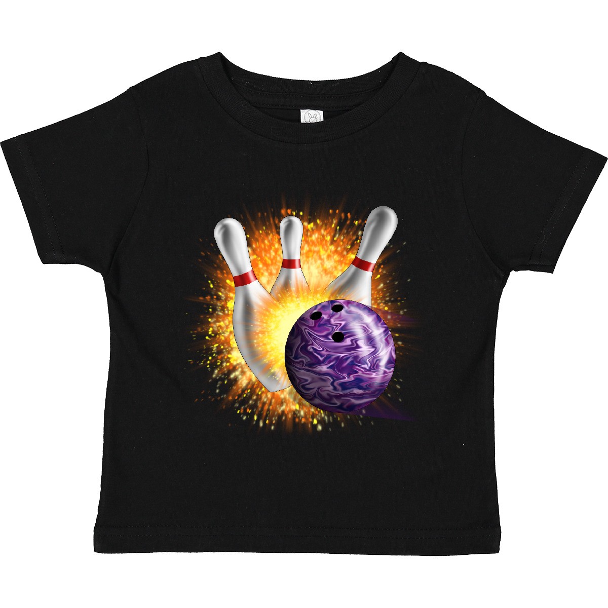 Inktastic Bowling Strike Toddler T-Shirt Team Ball Pins Child Preschooler Kid