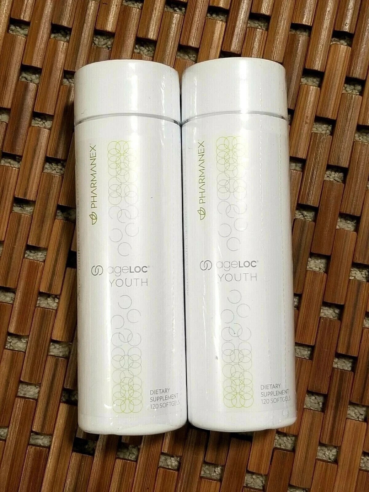 2 PACK Nu Skin NuSkin Pharmnex ageLoc Youth 120 softgels NEW STOCK 03/2028