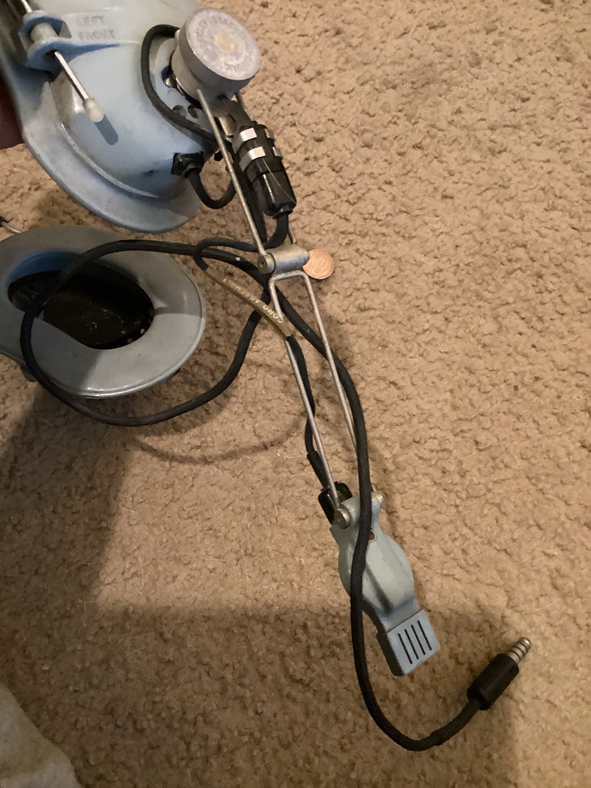 Vintage Astrocom 10175 Mx-2507 AIC Pilots Aviation Comms Headset + Mic Untested