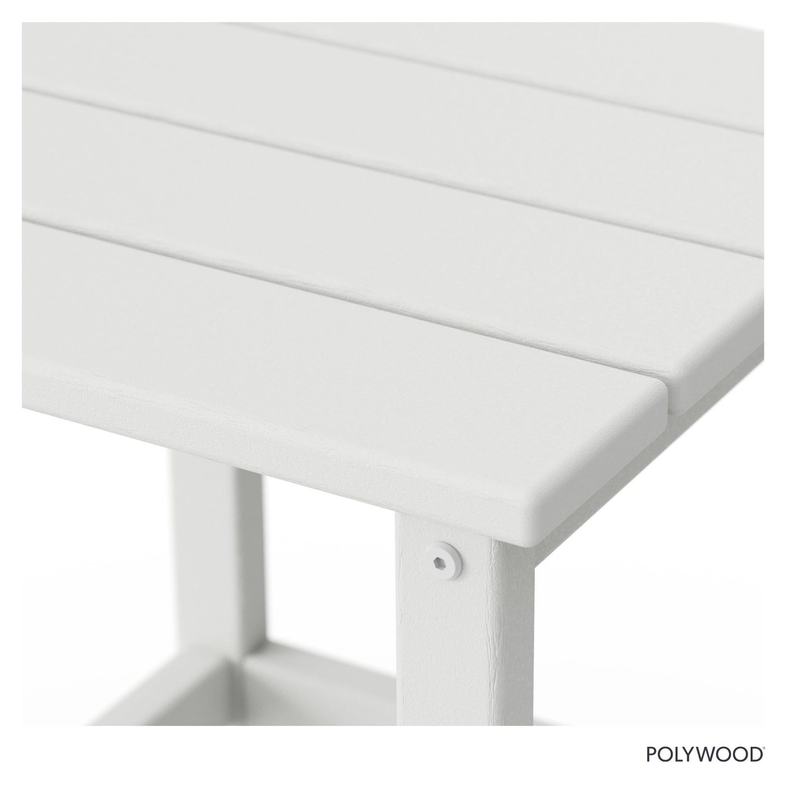 Long Island 18" Side Table, White
