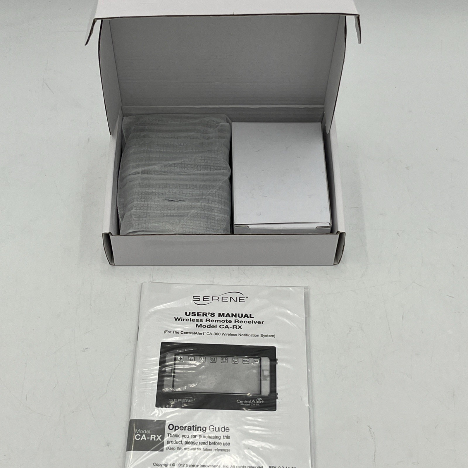 Serene Innovations Central Alert Wireless Remote Receiver Accessory CA-RX New