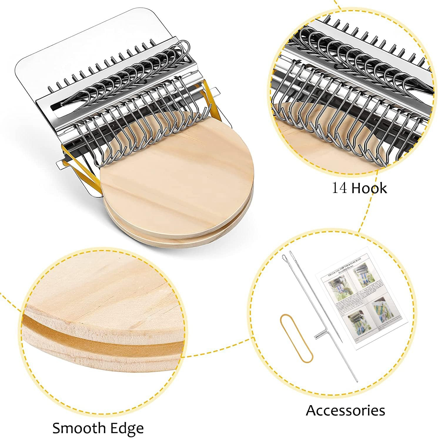 Small Loom Speedweve Type Weave Tool,Darning Loom Quickly Mini Mending Convenien