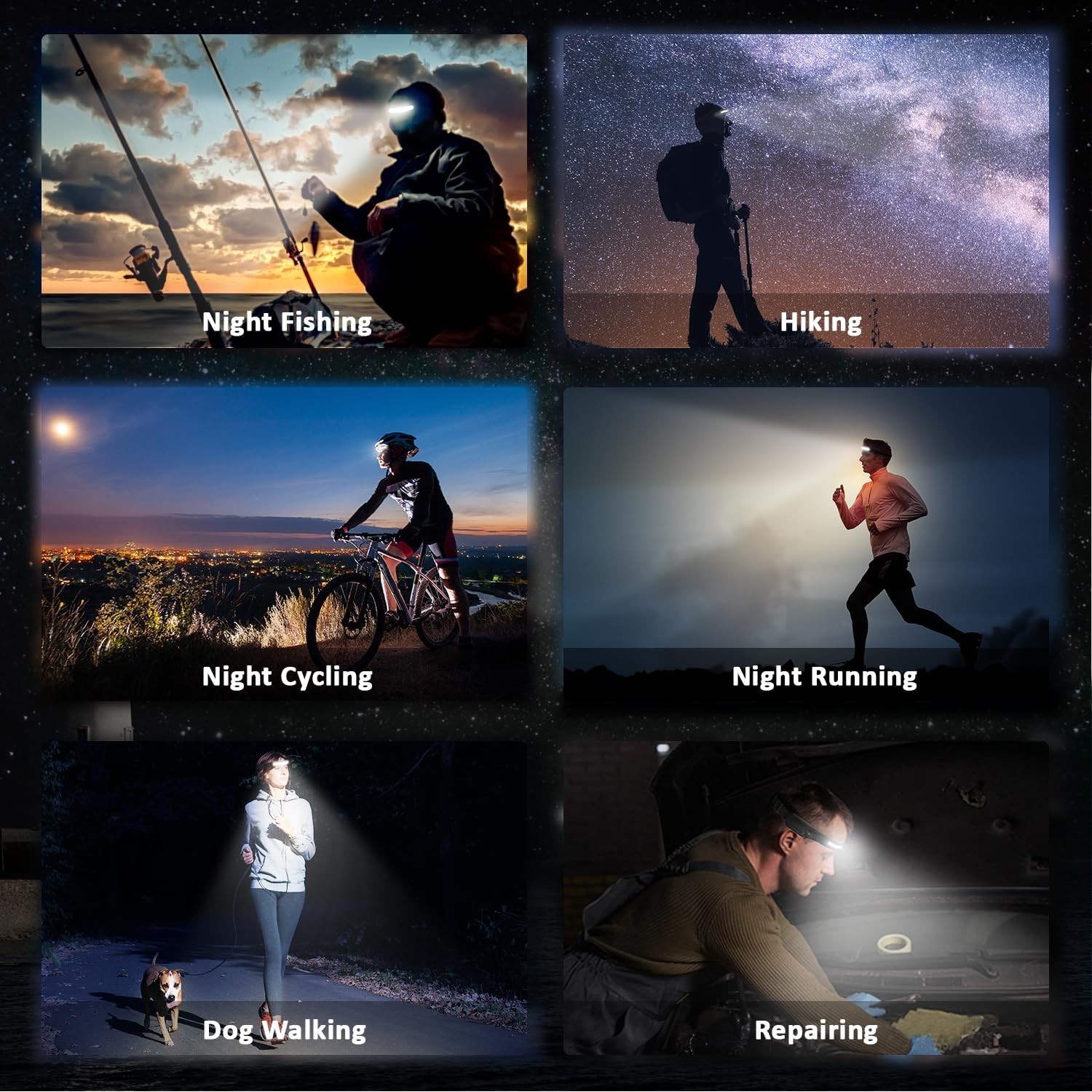 Pristar LED Rechargeable Headlamp Motion Sensor