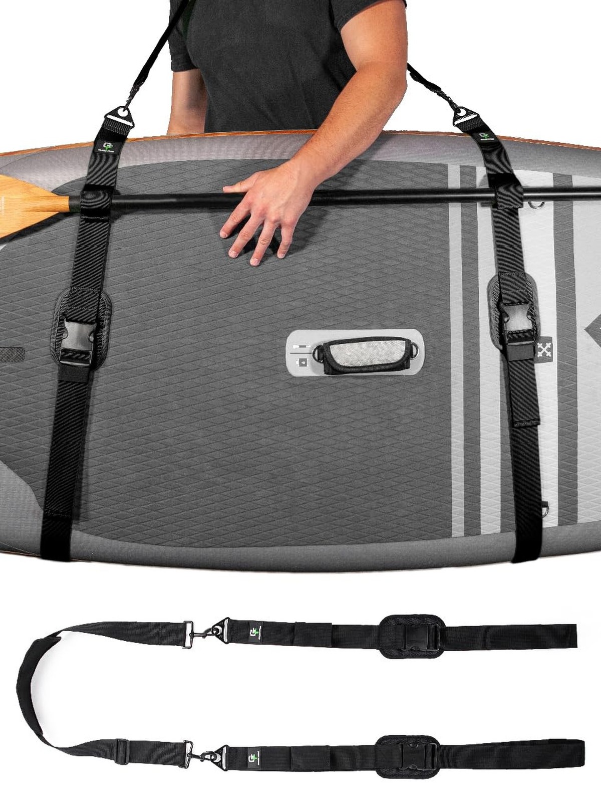 Gradient Fitness SUP & Kayak Carry Strap – Hands-Free Paddle Board, Surfbo