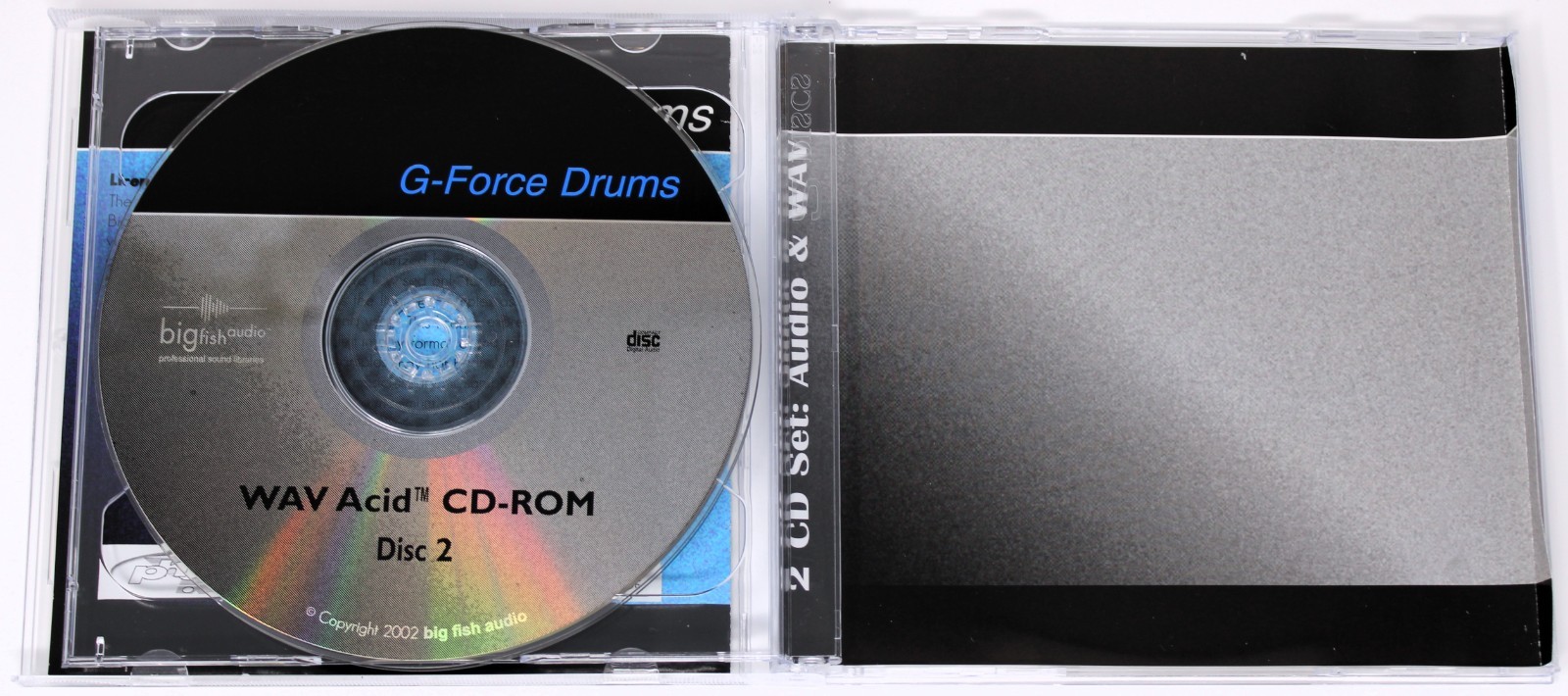 Big Fish Audio G-Force Drums Sample Library/Sound Library/Sampling Double CD