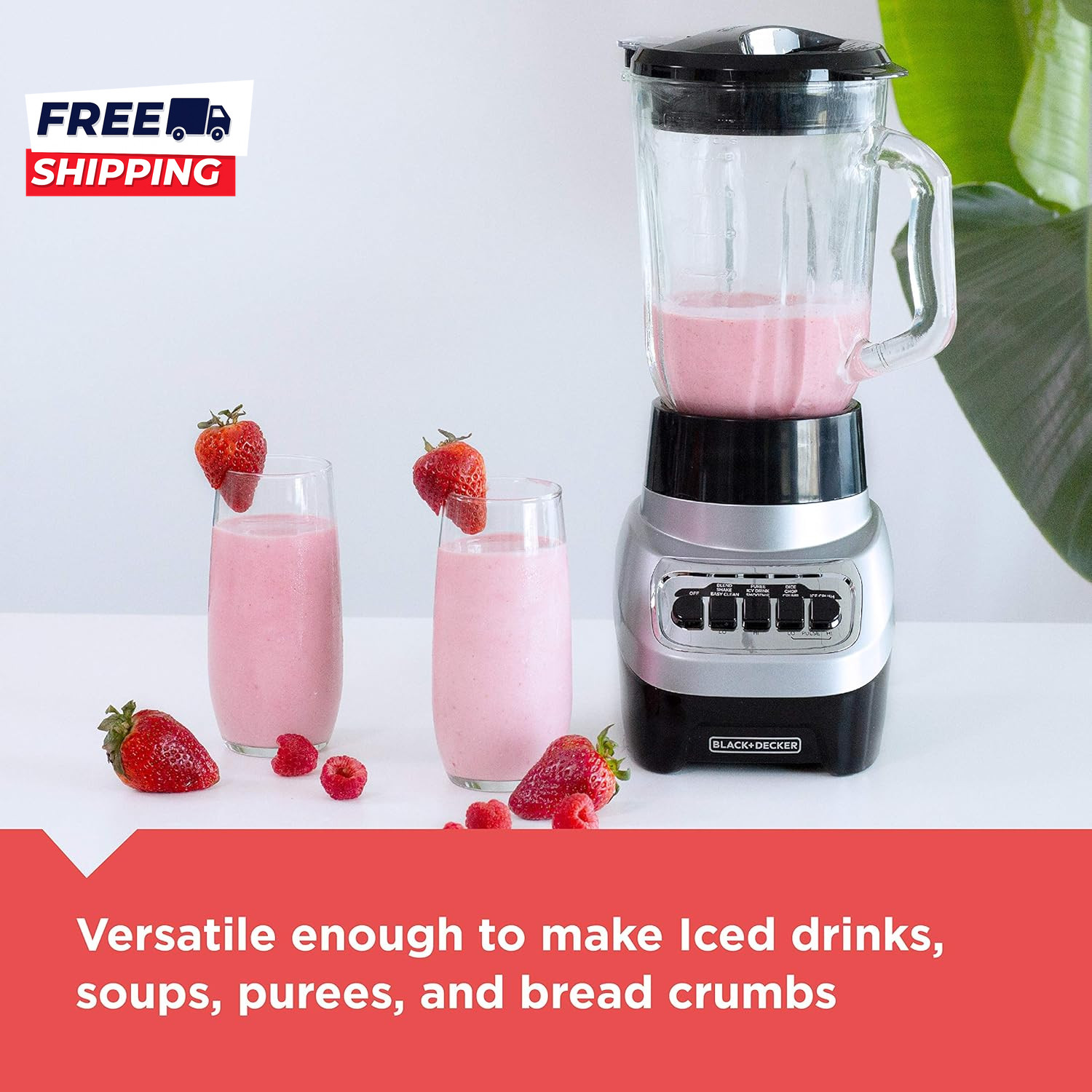 Powercrush Multi-Function Blender with 6-Cup Glass Jar 4 Speed