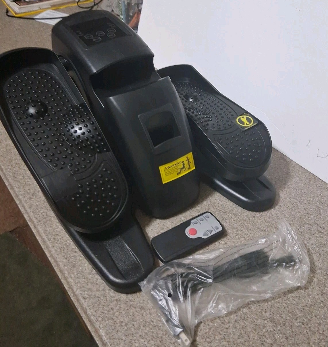 Under Desk Elliptical Mac Electric Foot Pedal Exerciser w/ Remote New Open Box.