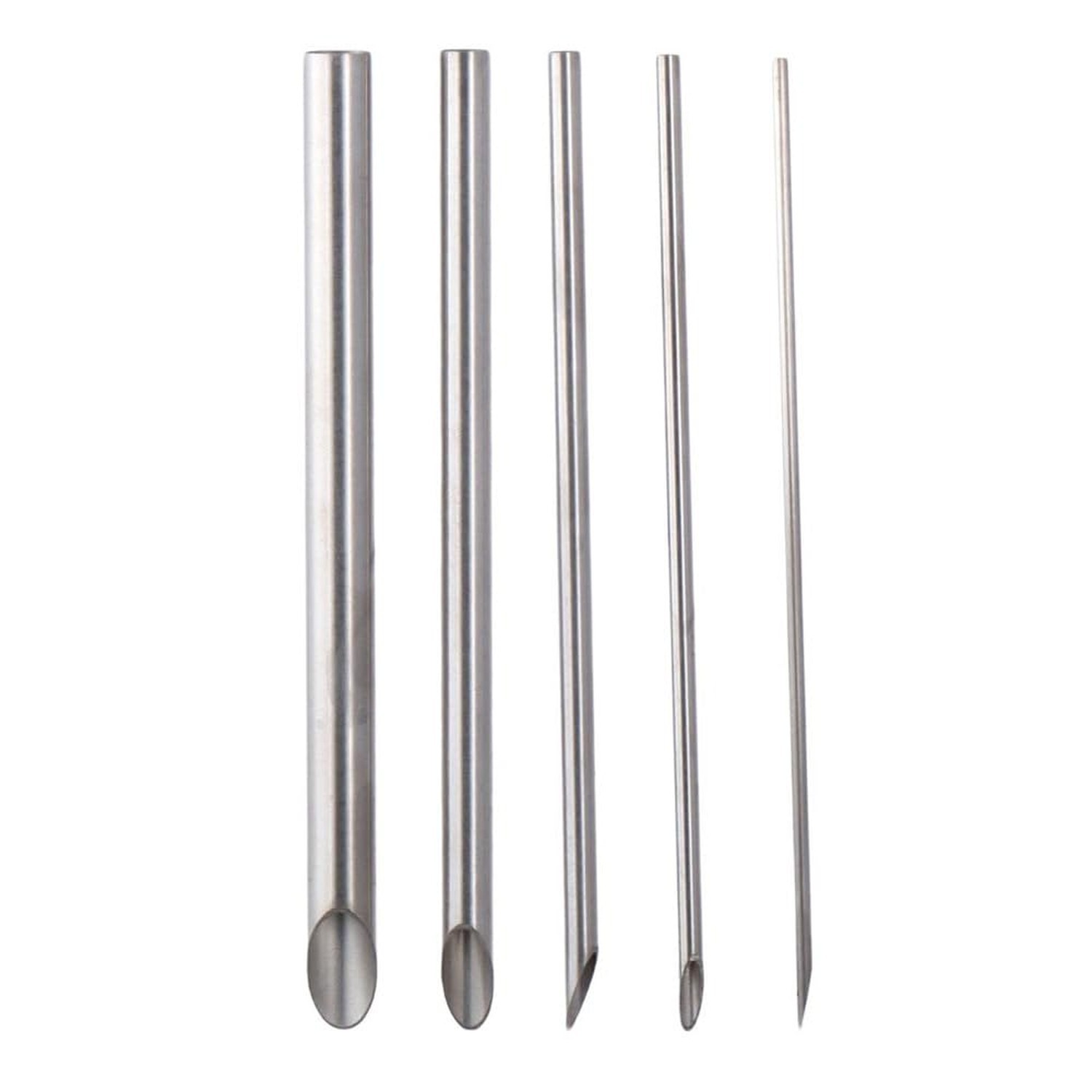5pcs Stainless Steel Silver Hole Punch Circle Hand Sculpture Clay Hole Punche...