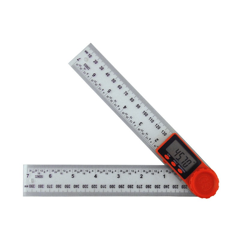 200mm Digital Angle Finder Ruler Protractor Measure Meter 0-360°