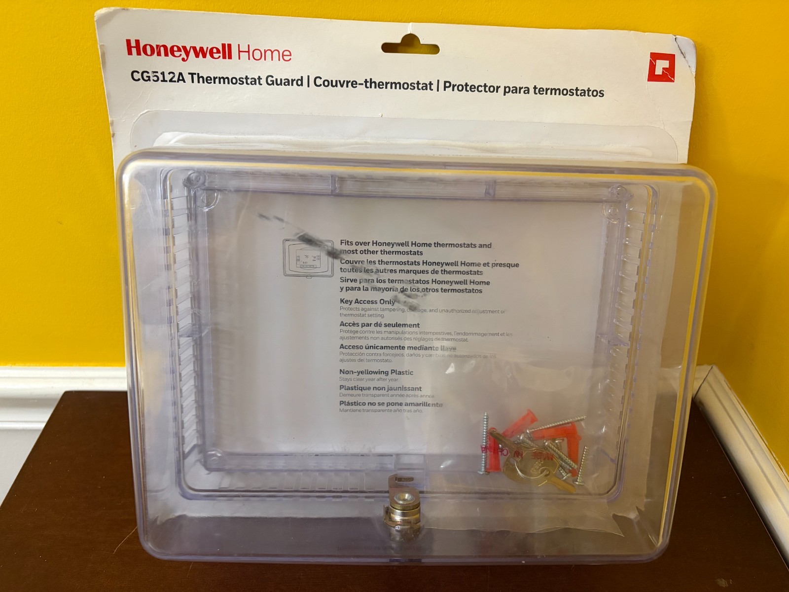 New 2019 Resideo Honeywell Home CG512A Plastic Thermostat Guard Lock Box Cover