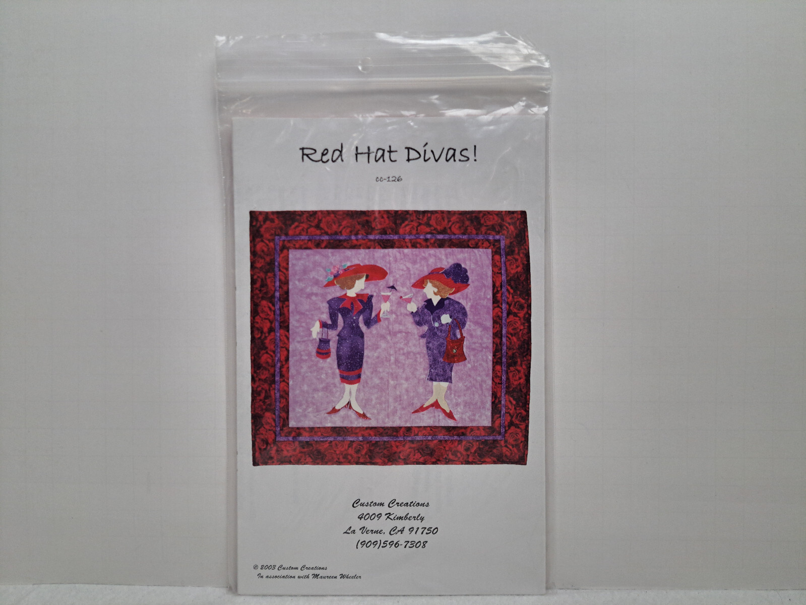 Custom Creations Quilt Pattern - Red Hot Divas! (31.5" x 34.5") #CC-126