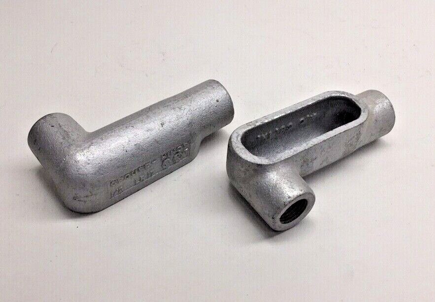 Crouse Hinds LR17 Conduit Body Enclosure 4.0 Cu Inch 1/2" (Pack Of 2) no cover
