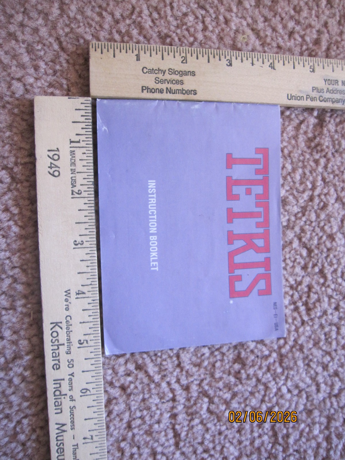 Tetris Instruction Booklet by Nintendo