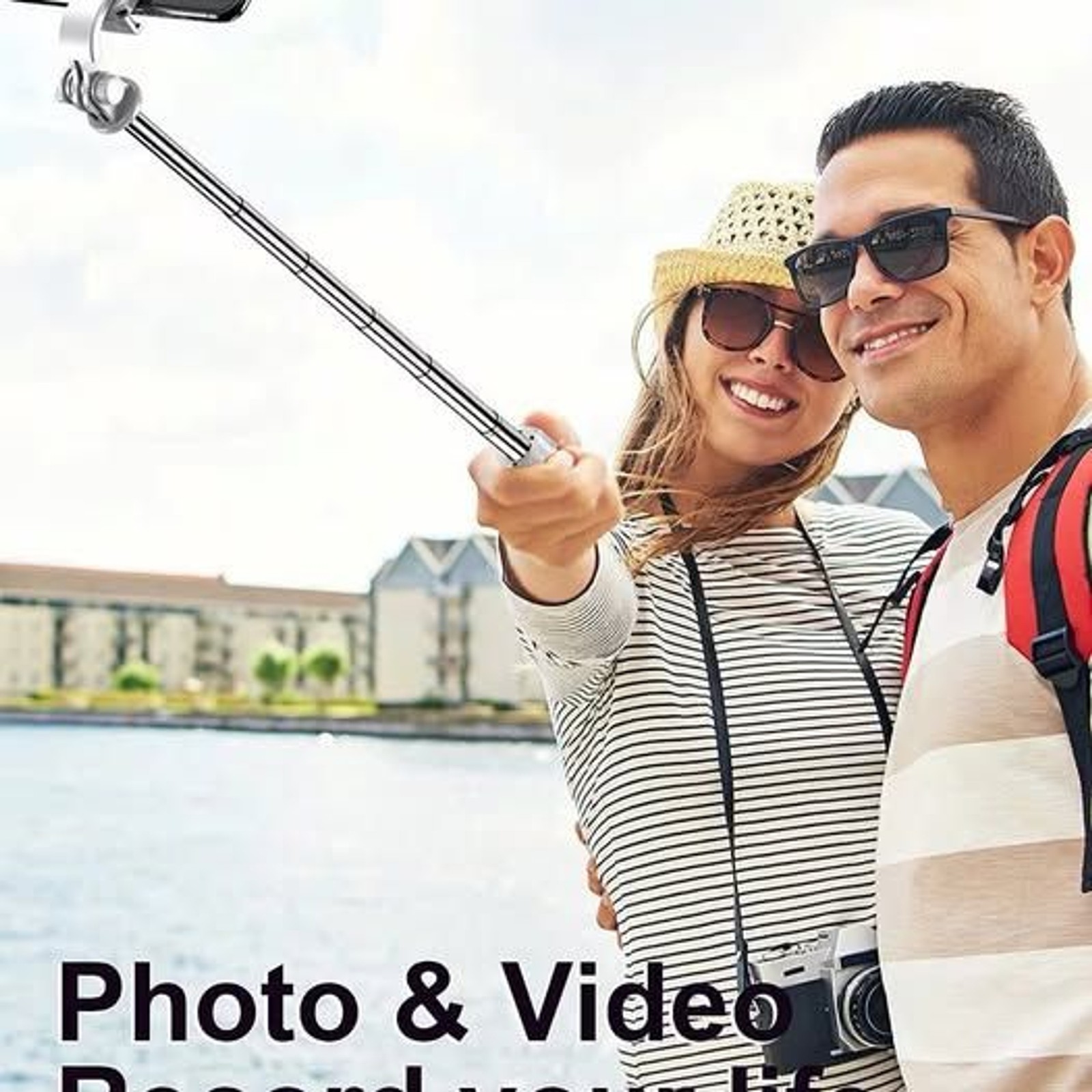 Wireless Bluetooth Selfie Stick Foldable Portable Tripod with Fill Light