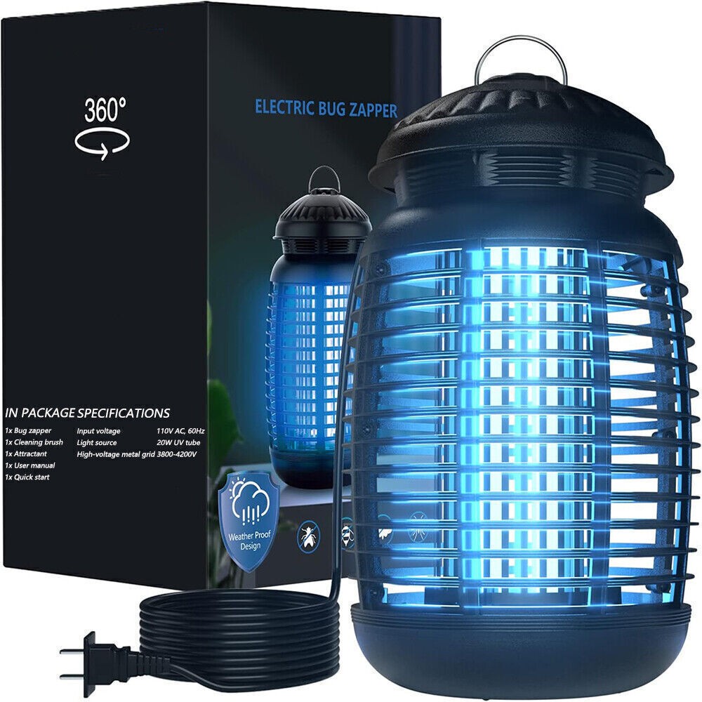 Electric Mosquito Insect Killer Zapper LED Light Fly Bug Trap Pest Control Lamp