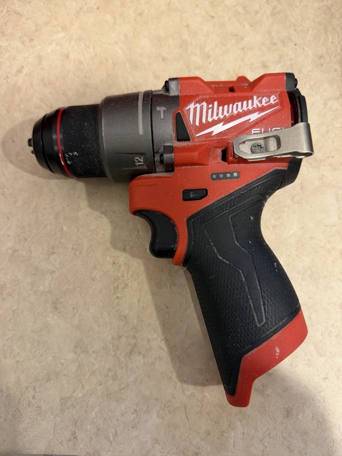 Milwaukee M12 FUEL 3404-20 1/2in Hammer Drill/Driver w/ 2.0btry +Chgr + Bit Set