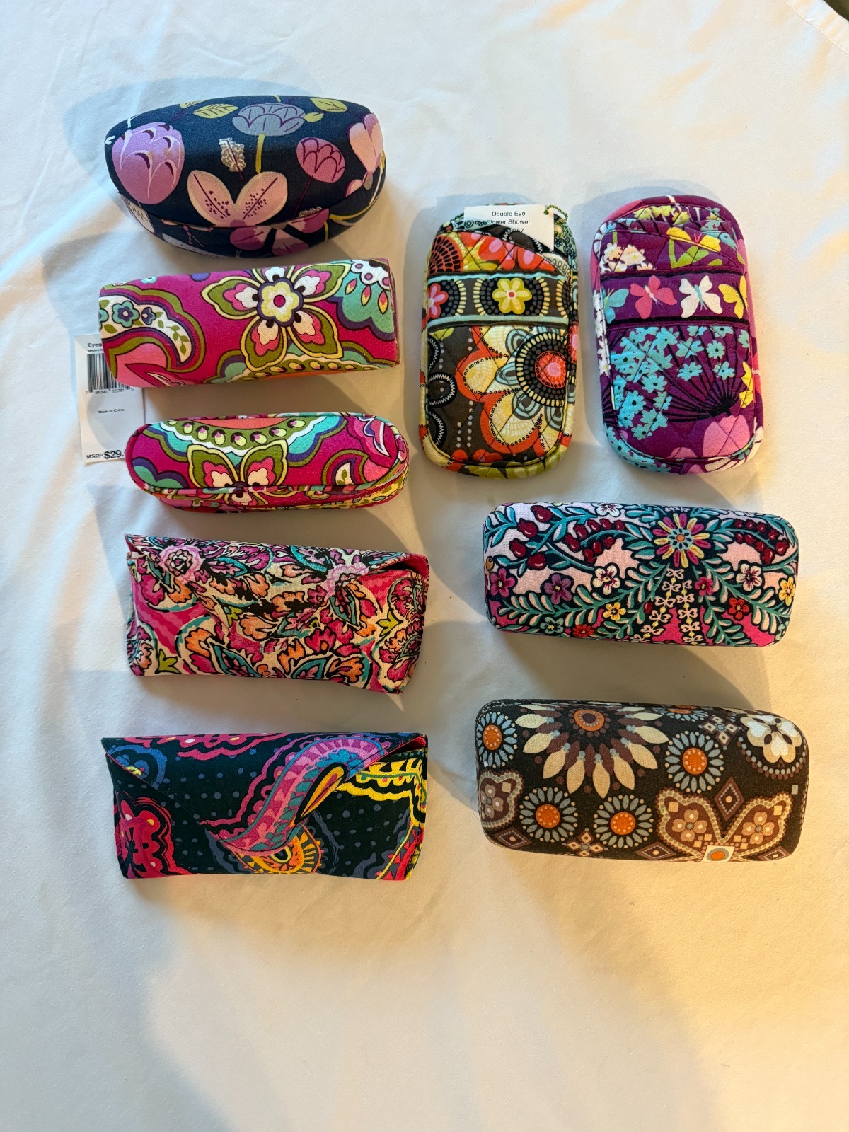 VERA BRADLEY EYEGLASS CASES (DIFFERENT STYLES,PATTERNS, VARIATIONS) (D-13)