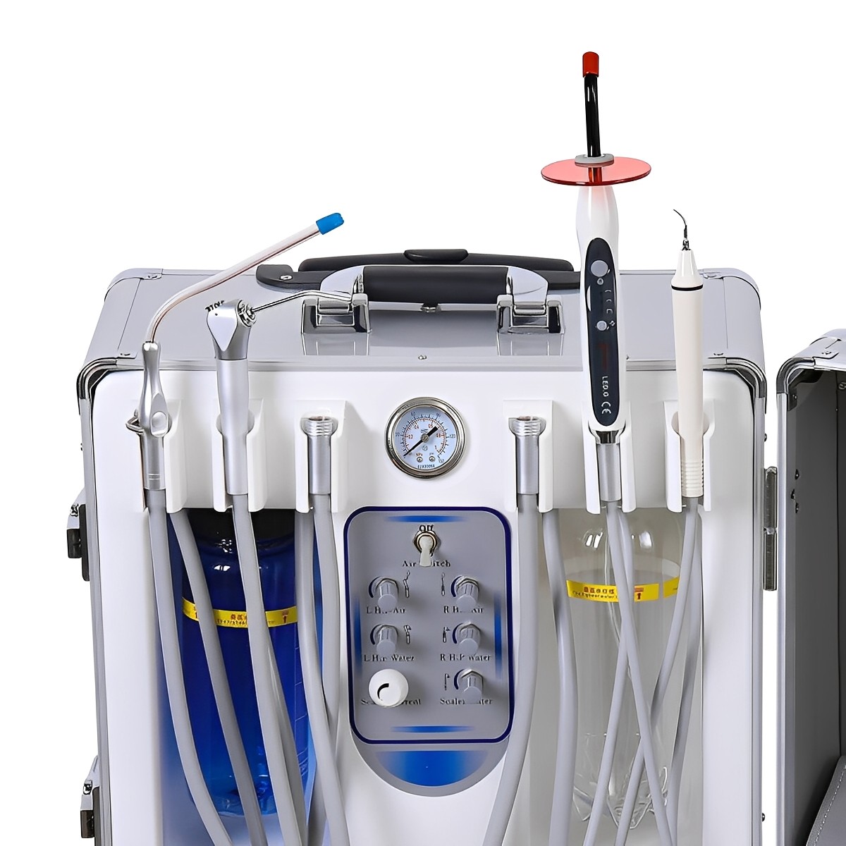 Dental Unit System with Built-in Air Compressor+Mobile Suction Unit System