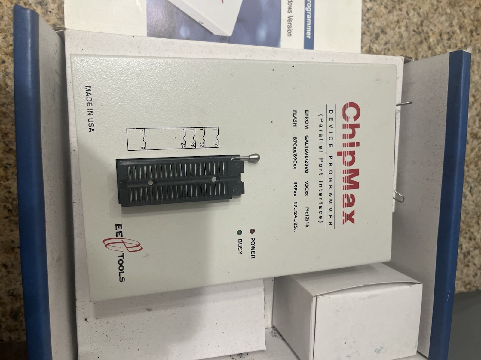 EE Tools ChipMax Device Programmer CHIPMAX Parallel Interface w/ Box