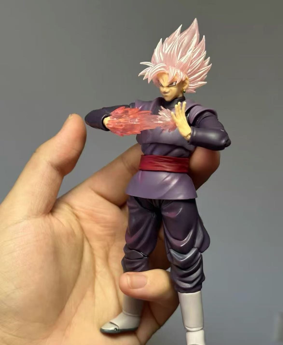 DL Custom shf 1/12 Goku Black Zamasu Transparent Pink Head Sculpt kit