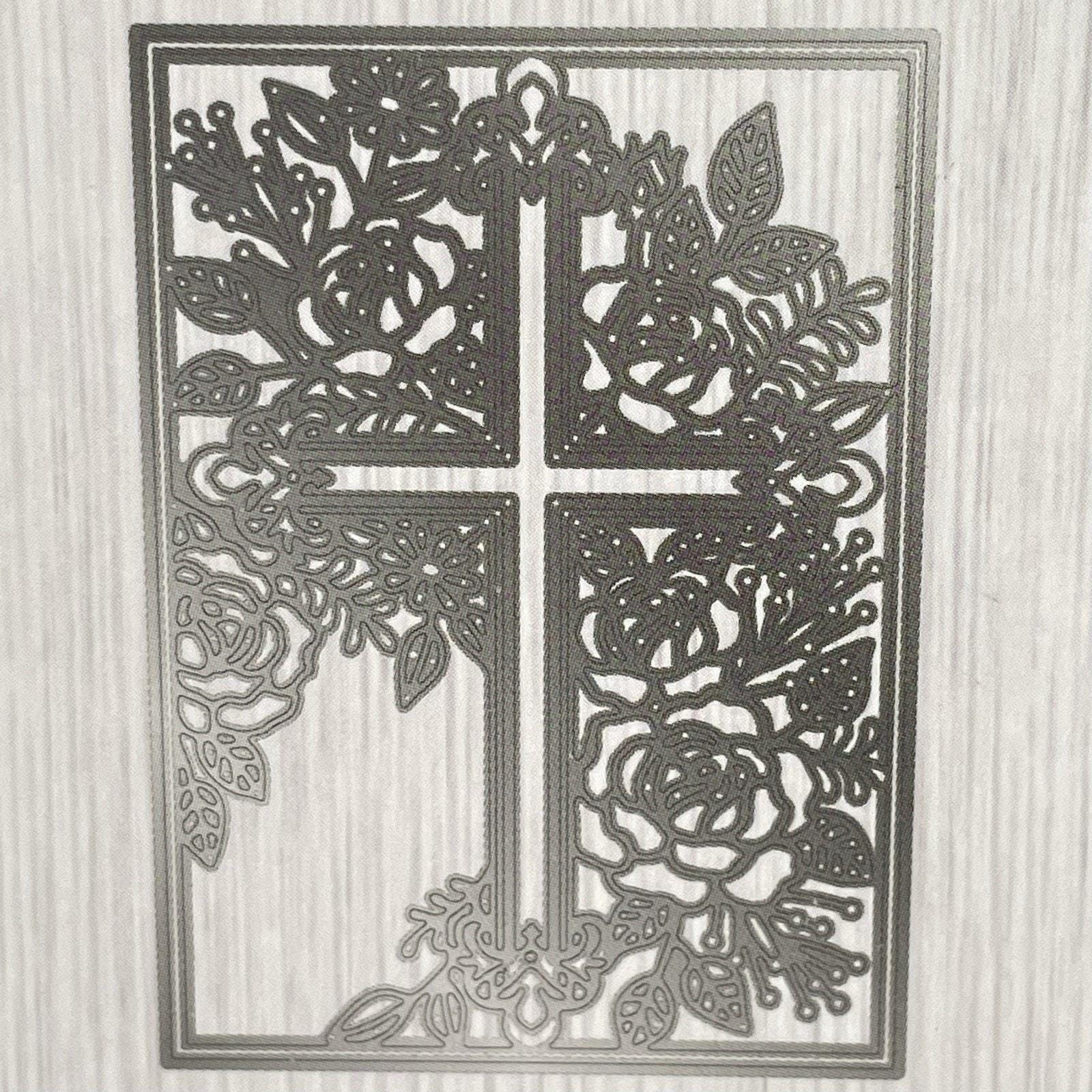 Create A Card Ornate Cross 2 pc Die Set Easter Confirmation Baptism Gemini New
