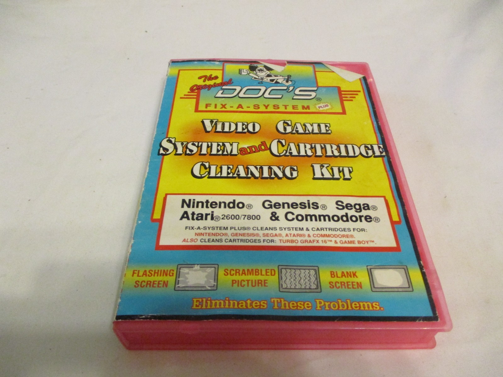 DOCS FIX A SYSTEM VIDEO GAME SYSTEM & CARTRIDGE CLEANING KIT