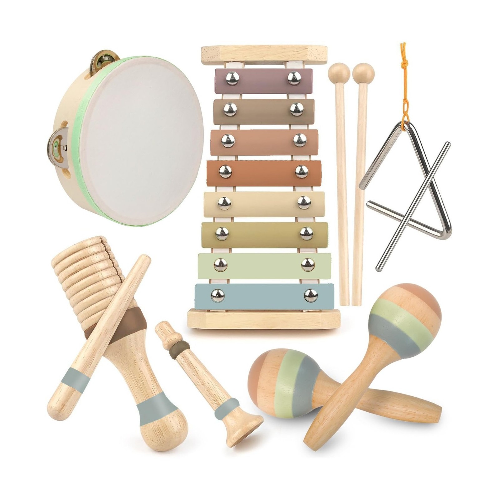 Stoie's Wooden Kids Musical Instruments for Babies and Toddlers 3-9... Fast Ship