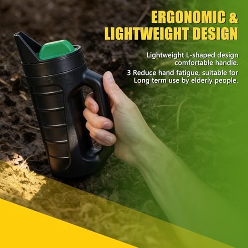 Adjustable Handheld Seed Shaker – Hand Spreader - 90oz Capacity Multi Green