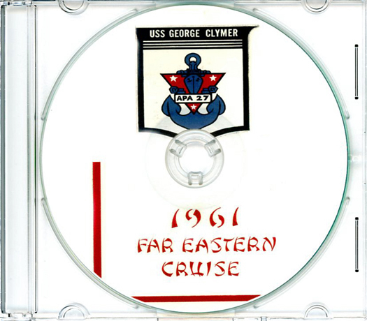 USS George Clymer APA 27 Westpac CRUISE BOOK Log 1961  CD
