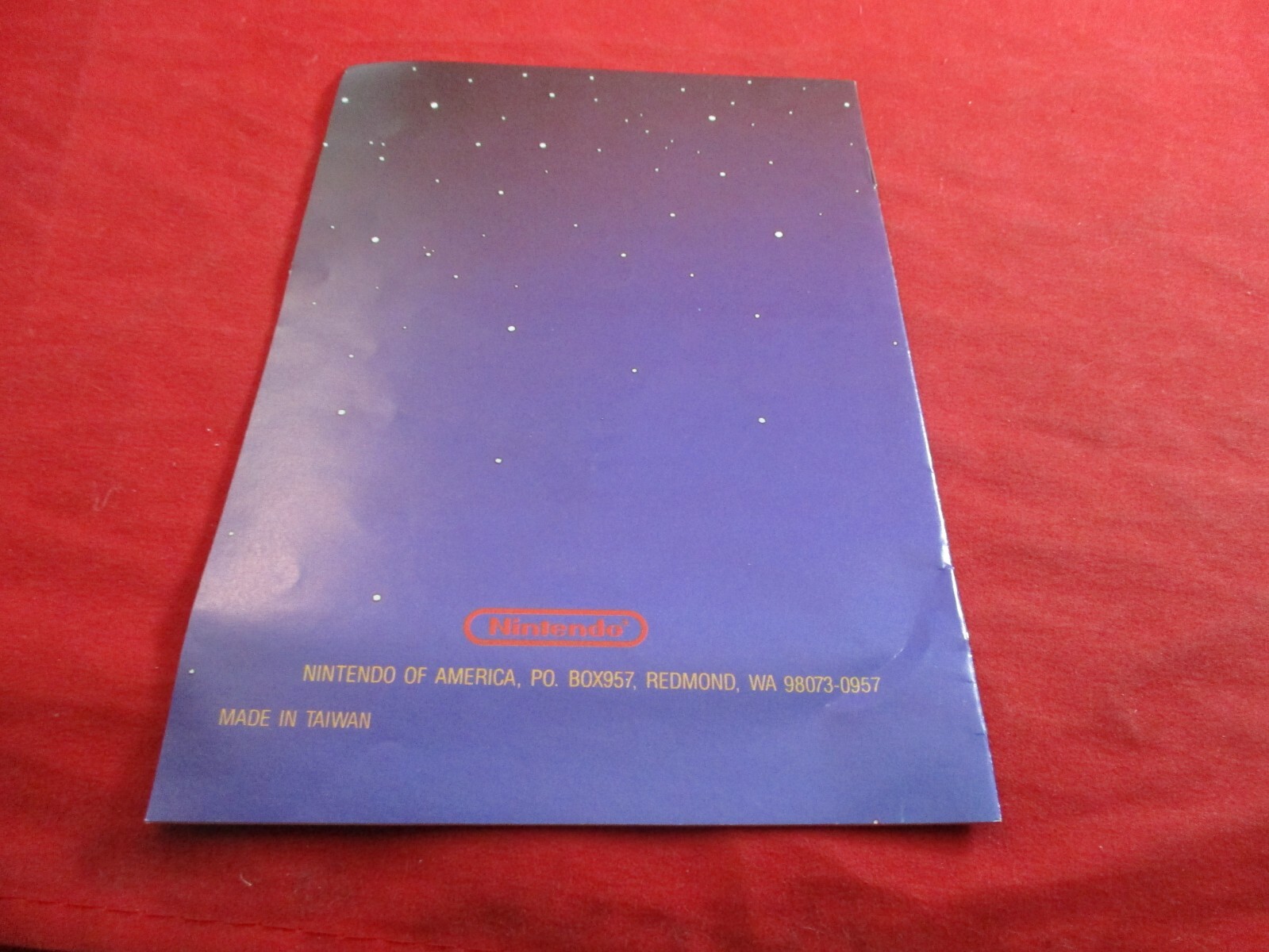 NES Advantage Controller Nintendo NES Instruction Manual Booklet ONLY