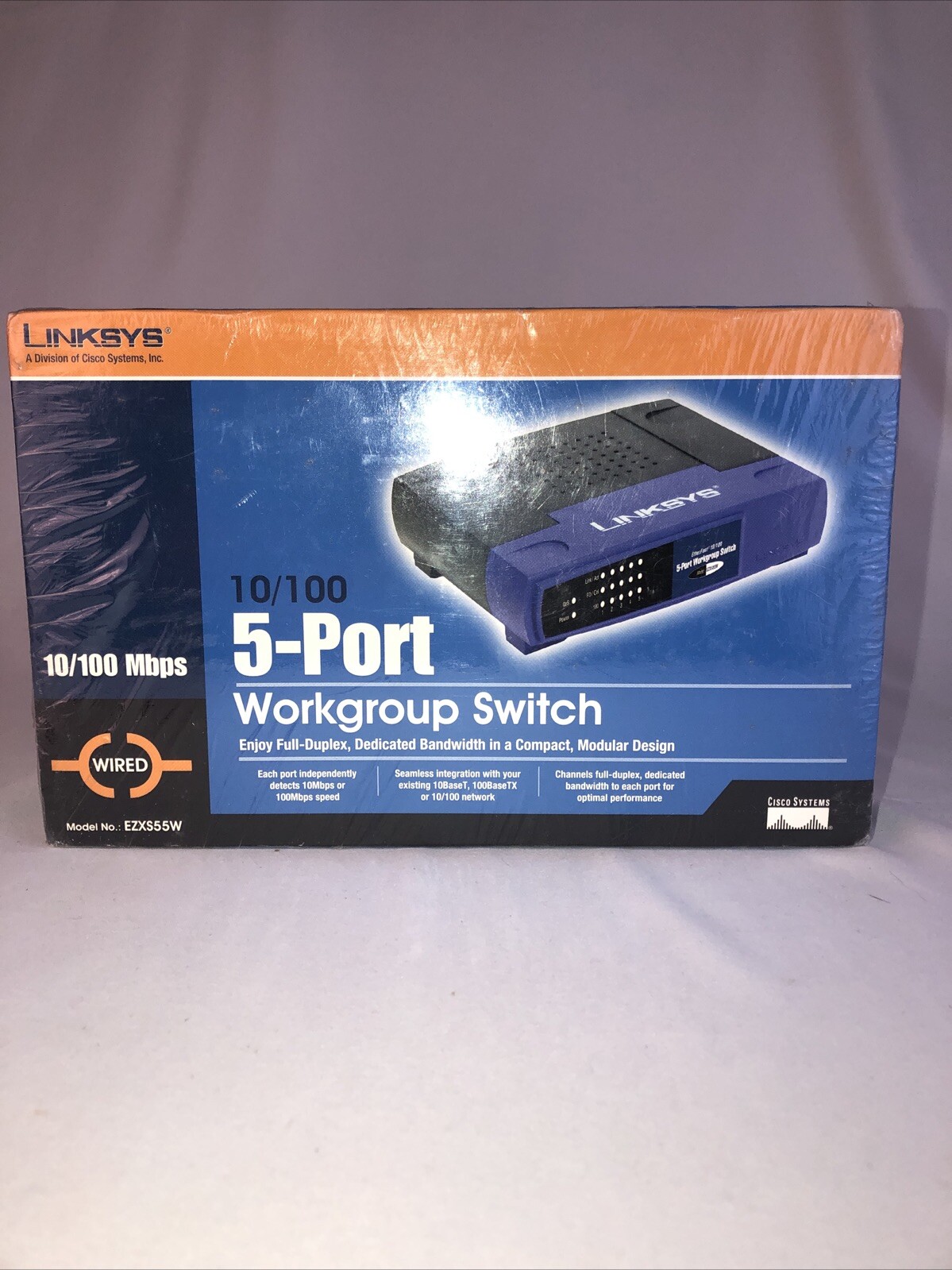 Linksys EtherFast 10/100 5-Port Workgroup Switch EZXS55W