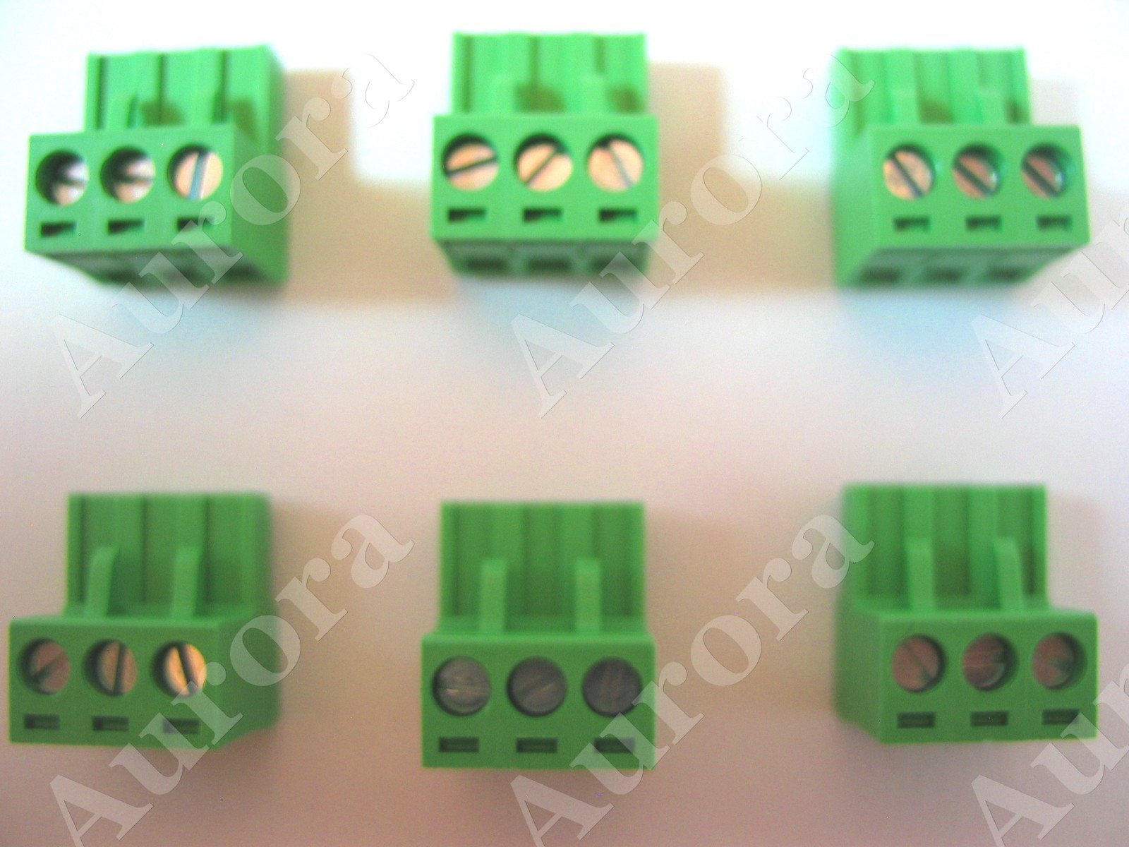 (6) Crown 3 Pin Input Plugs- Fits: CT 200, CTs 600, CTs 1200, CTs 4200, CTs 8200