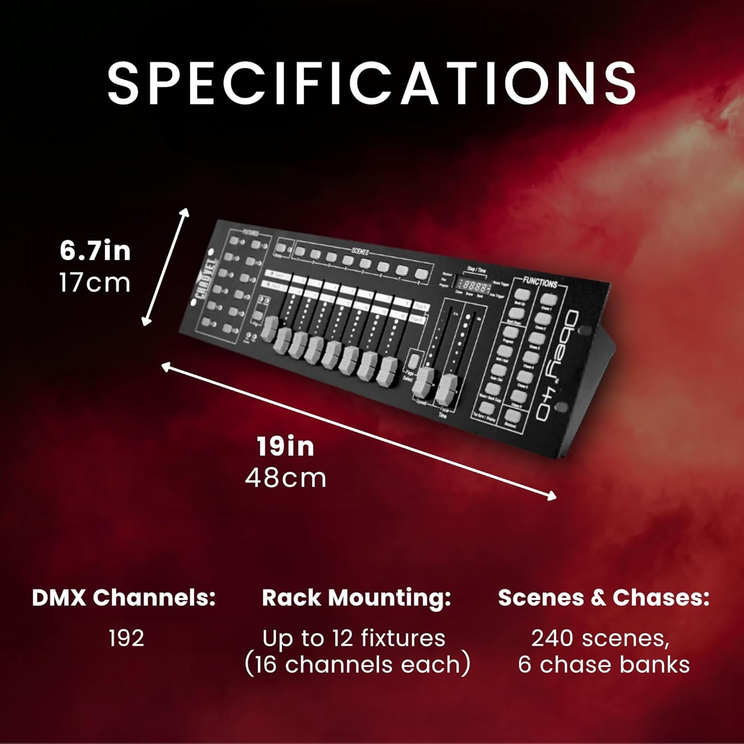 OBEY40 Universal DMX Light/Fog Machine Controller
