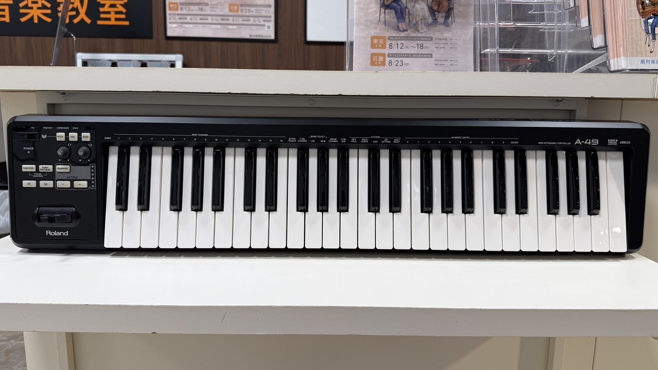 Roland A-49 USB MIDI Keyboard Controller 49-Key D-BEAM SuperNATURAL Used