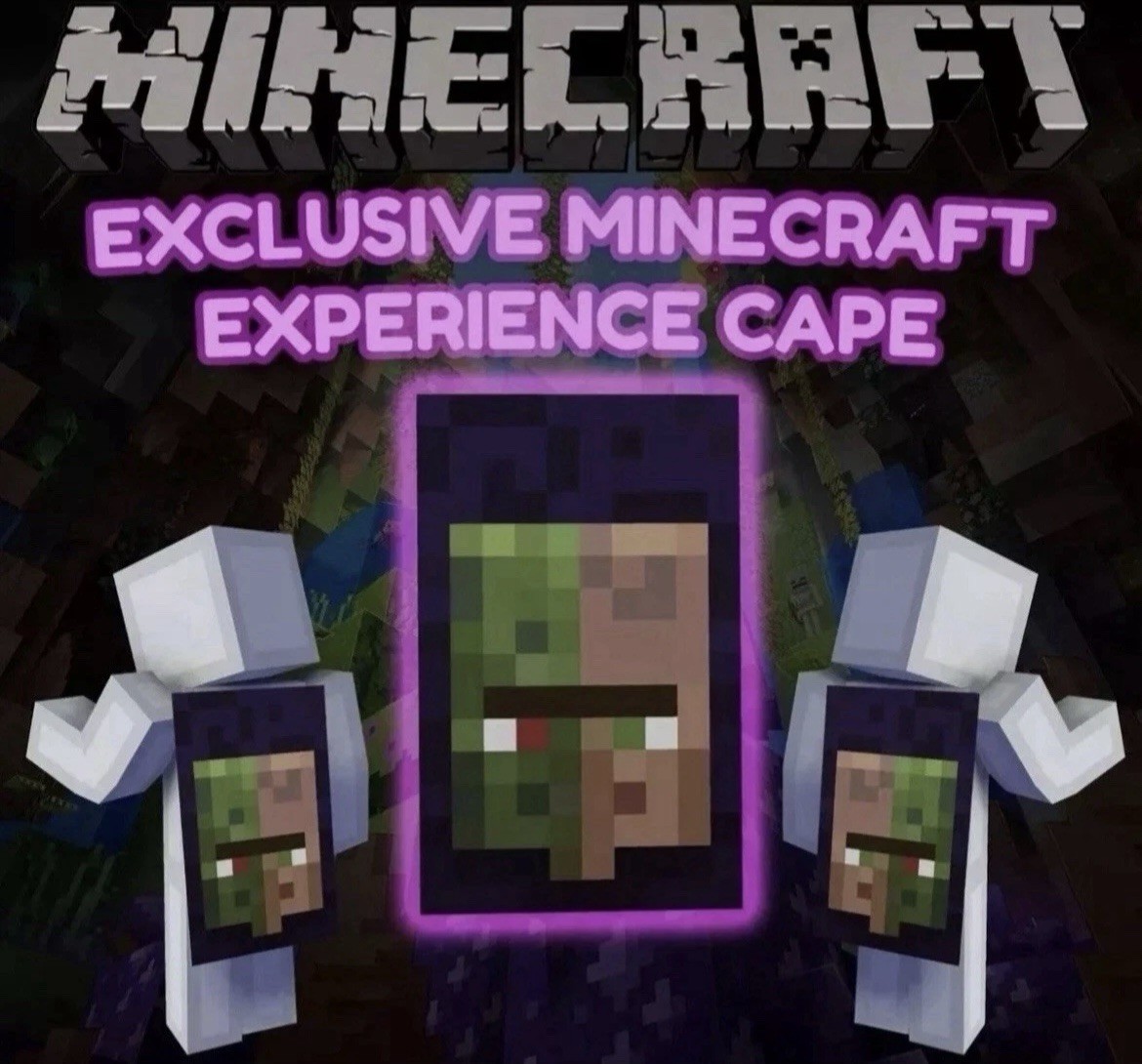 🕹️Minecraft Experience Villager Cape Code SENT INSTANTLY, 2000+ sales!