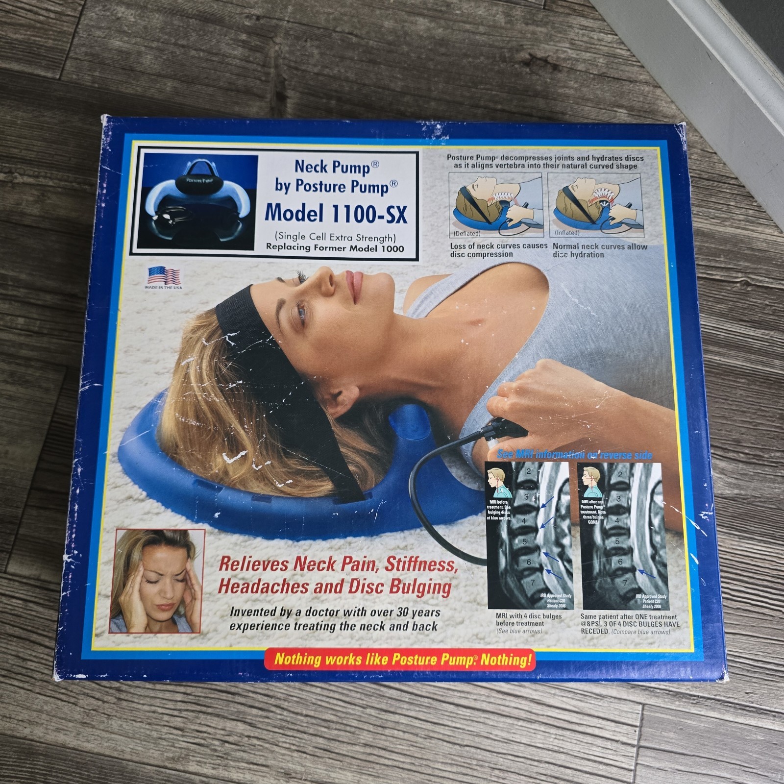Posture Pump Model 1100-SX Neck Disc Hydrator Cervical Spine Therapy NO STRAP