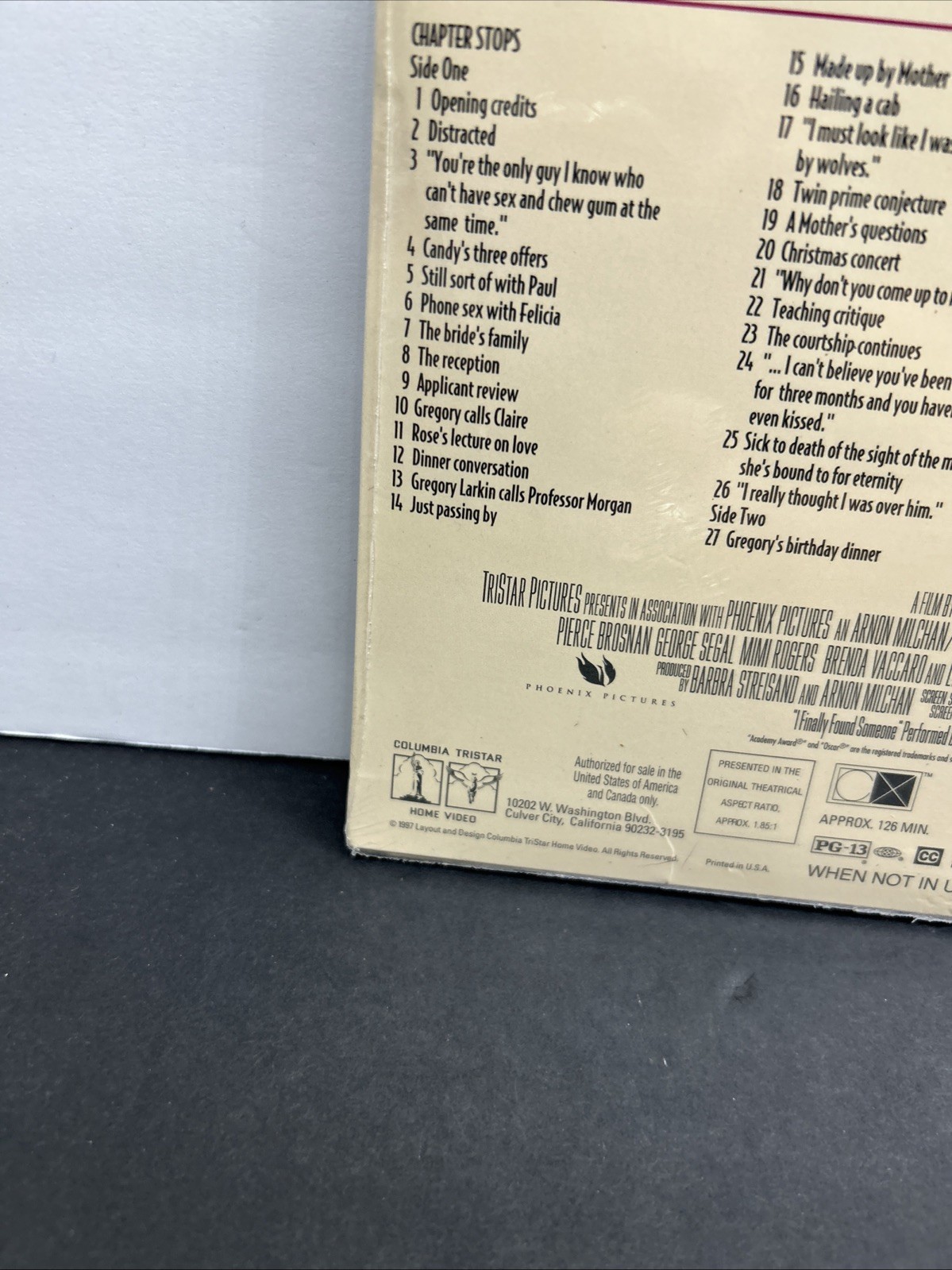 SEALED THE MIRROR HAS TWO FACES 2-Laserdisc LD WIDESCREEN FORMAT STREISAND