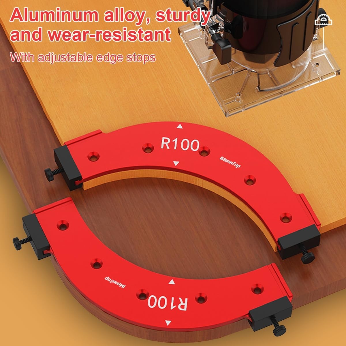 IMeanTop Router Corner Radius Template Router Radius Jig Router Corner Jig