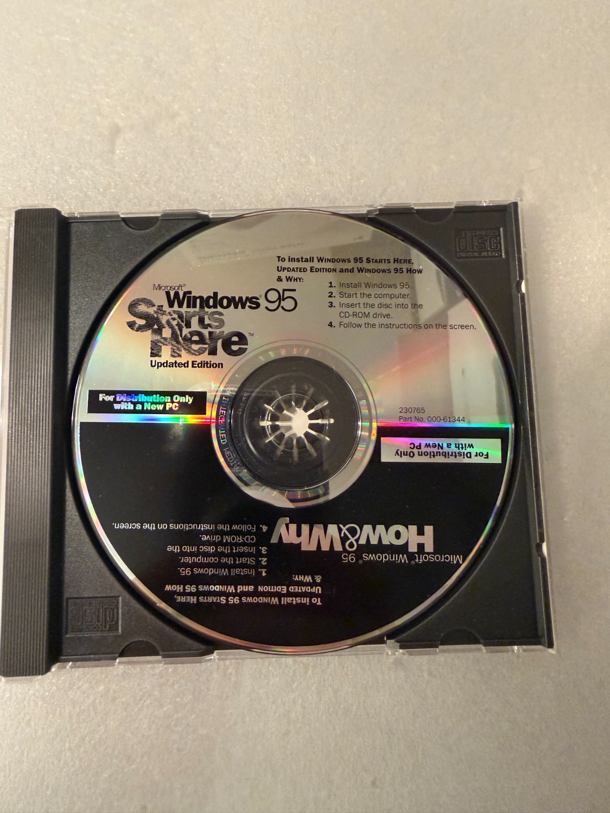 Microsoft Windows 95 Starts Here, Updated Edition/MS Windows 95 How & Why CD-ROM