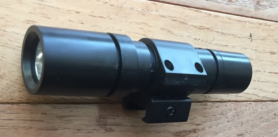 Airsoft Tactical Flashlight for Mounting on 20 mm Weaver Rail