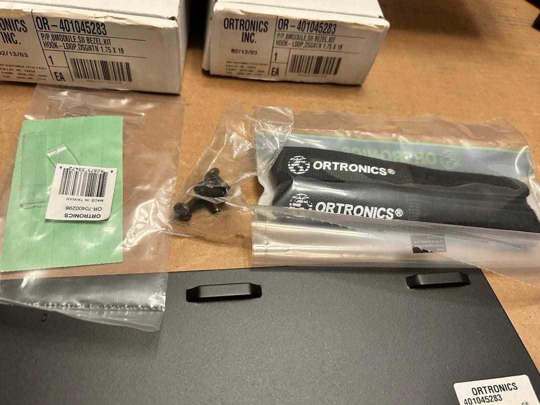Qty.4 UNUSED Ortronics Bezel Patch Panel OR-401045283 P/P 8 Modules Hook Loop
