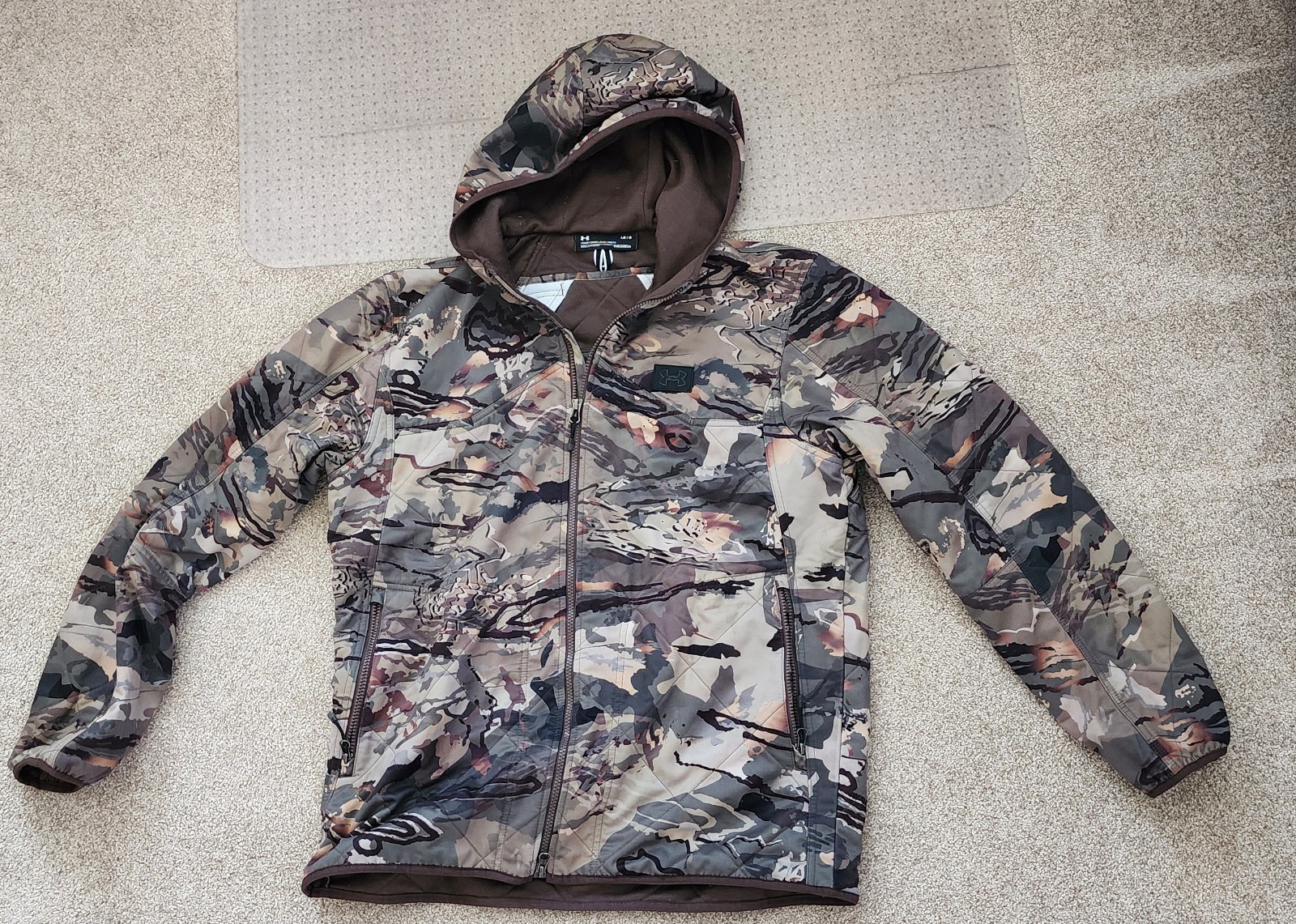 Under Armour Black Forest 2.0 Camo Brow Tine Hunting Jacket Large