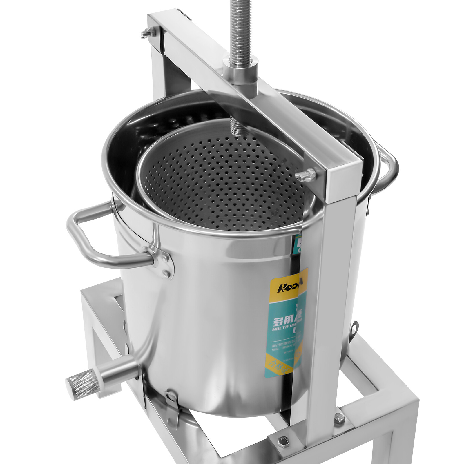 10L Manual Fruit Presser Durable Grape Apple Juice Extractor Beeswax Presser