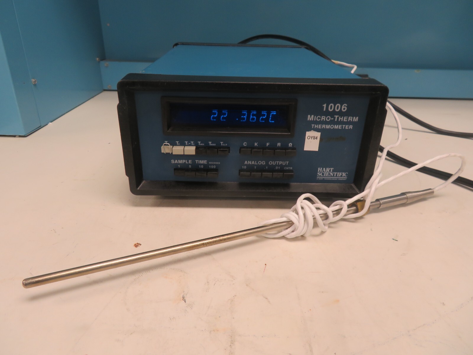 Hart Scientific Micro-therm Thermometer - model 1006 - w/ probe -